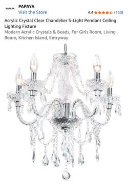 FREE Chandelier- acrylic hard-wired