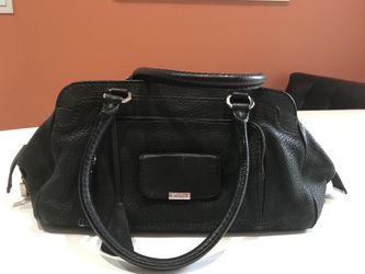 TODS Black Leather Bag (with lock)