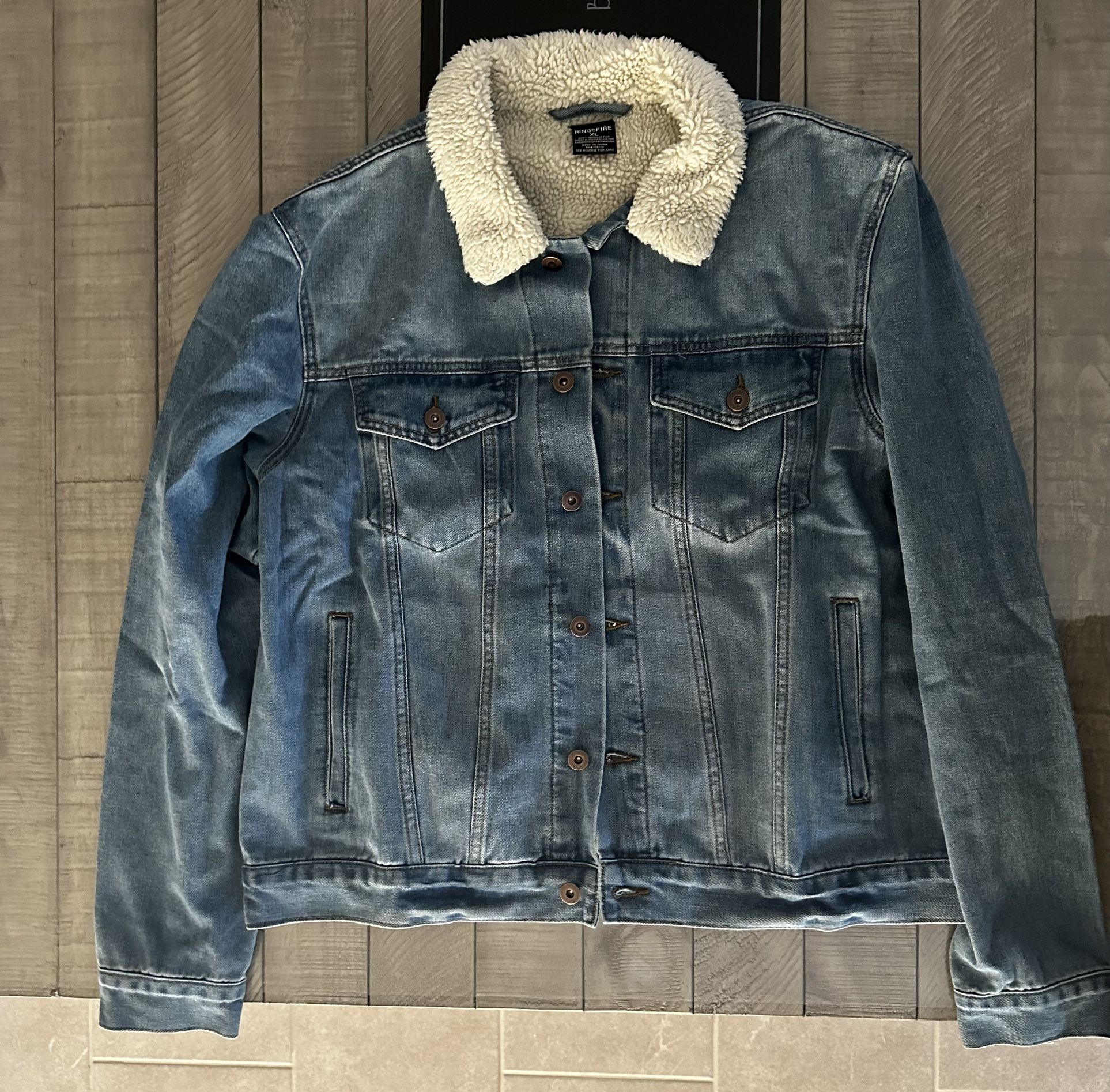 Sherpa Denim Jacket XL