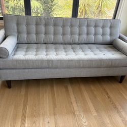 Mid Century Modern grey Sofa