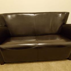 Real Leather Love Seat