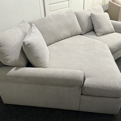 Furniture- 2 Pc Fabric Apartment Sofa With Cuddler- Wrenley