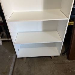 White shelves