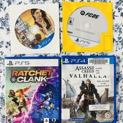Playstation 5 Games And PlayStation 4 Games ( Used , Tested Working )  Read Description 