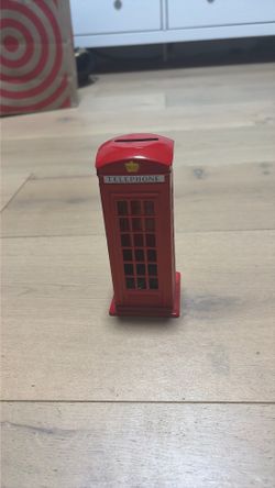 English Telephone Booth Piggy Bank