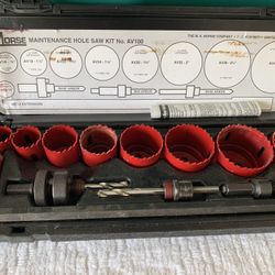 Newer Morse Heavy Duty Bi-metal HOLE SAW Kit Av100
