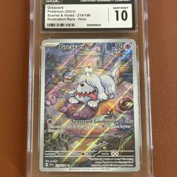 FS/FT Greavard 214/198 Illustration Rare Scarlet & Violet Base Set CGC 10