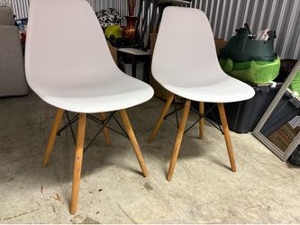 Pair of white chairs
