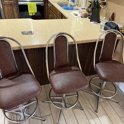 Three Mint Condition Bar/ Counter Stools