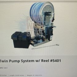 Power Washing pump, Generation II Twin Pump System With Reel