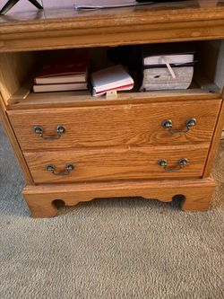 Bedroom end table, solid wood