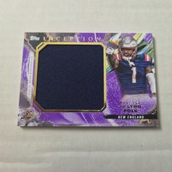 Ja'lynn Polk 2024 Topps Inception Rookie Jumbo Relic 56/125 New England Patriots