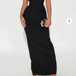 Fashion Nova Black Bandaged Dress