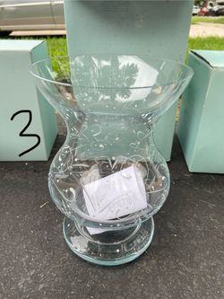 PartyLite White Radiance Hurricane Large Candle Holder  Retired NEW IN BOX