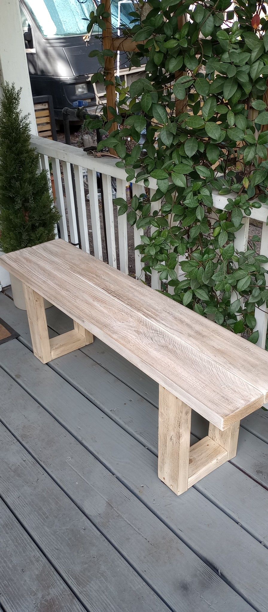 Rustic Wood Bench