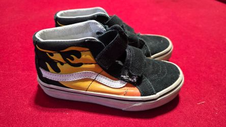 Kids high top flame vans