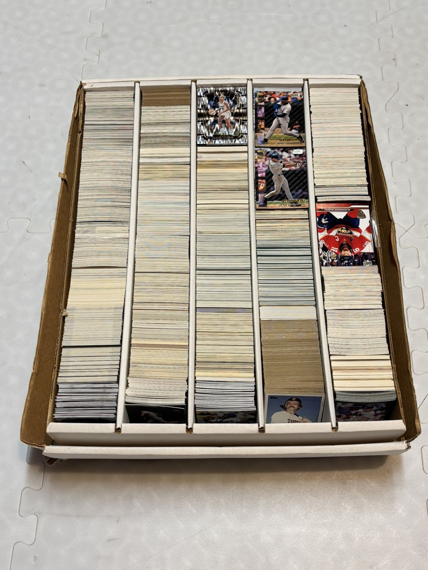 Large Box Of sports cards