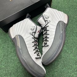 JORDAN 12 WHITE DARK GREY SIZE 14