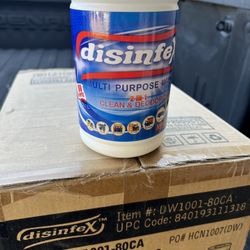 Wipes 80 Wipes Per Can, 24 Cans Per Box