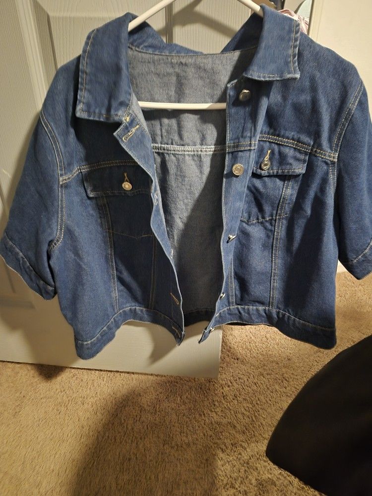 Short Sleeve Jean Jacket