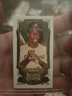 Hank Aaron 2021 Topps Allen & Ginter Mini Card