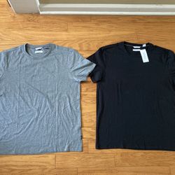 NWT CK Men’s Liquid Touch Supremely Soft Cotton Tshirt 2 pack size L