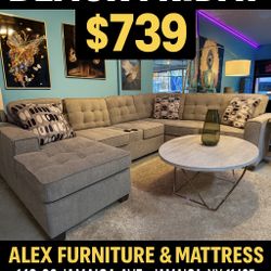Hottest Sale Of The Year!! Brand New Sectional On Sale Just $739!! 