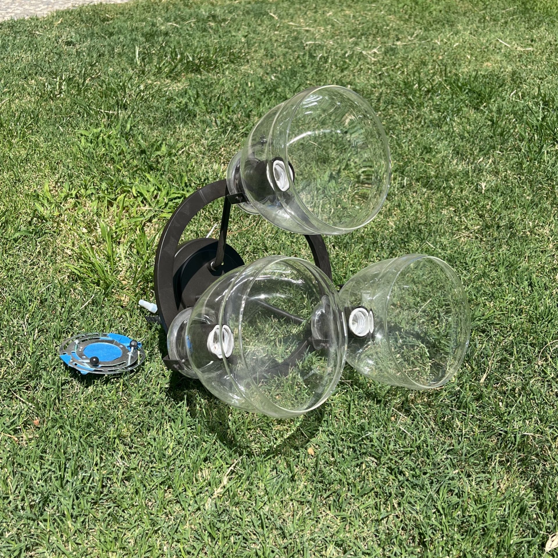 Ceiling Light . Brown Finish