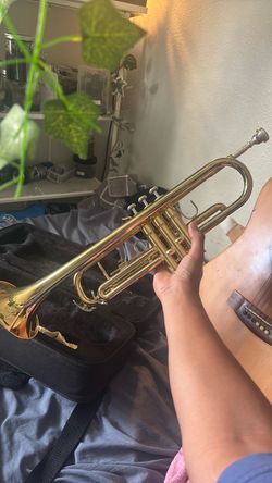 Trumpet with case