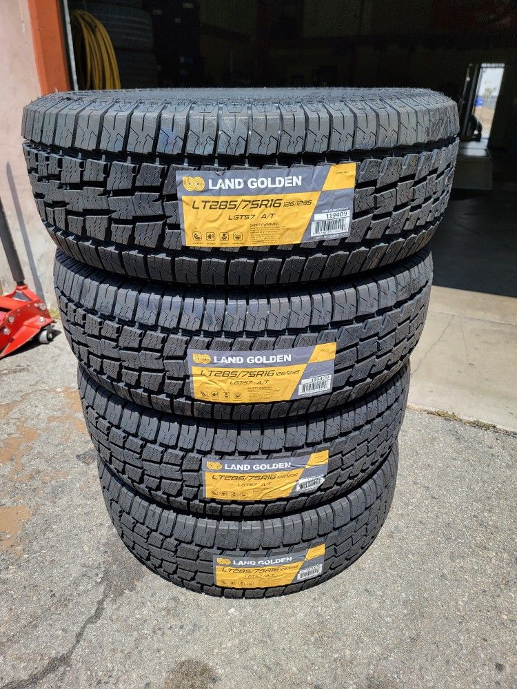 LT 285 75 16 ALL TERRAIN TIRES SILVERADO SUBURBAN AVALANCHE TAHOE SIERRA F150 F250 EXCURSION