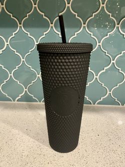 Black Studded Starbucks Tumbler
