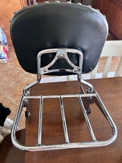 Motorcycle seat back rest