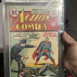 DC Comics Action Comics 444 graded 8.5