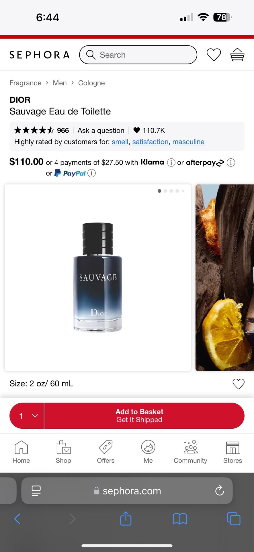 Dior Sauvage EDT