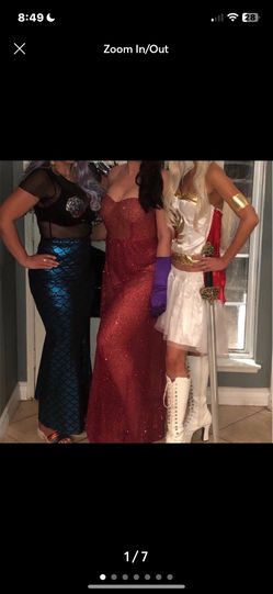  Jessica rabbit red sequin dress Halloween costume