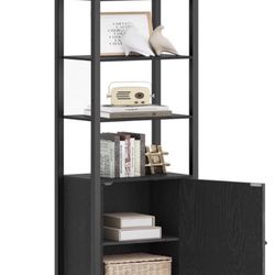 Bookshelf Ebony Black Color 