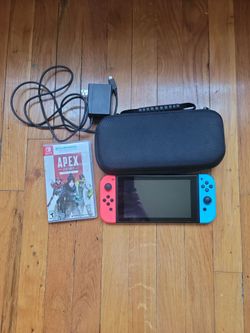 Nitendo Switch With Apex legends, new case, and charger