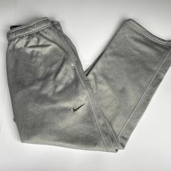 Mens Nike Warmup Therma Fit Hustle  Fleece Workout Pants Royal Gray Size XL 