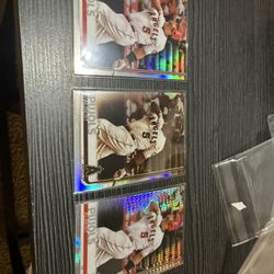 3 Albert Pujols 2019 Topps Chrome Refractor Baseball Cards- Silver, Sepia & Xfractor HOF Great