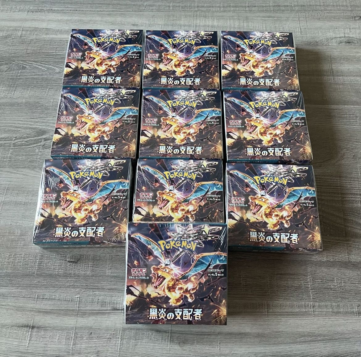 10x Pokémon TCG Ruler of The Black Flame Booster Box Japanese SV3