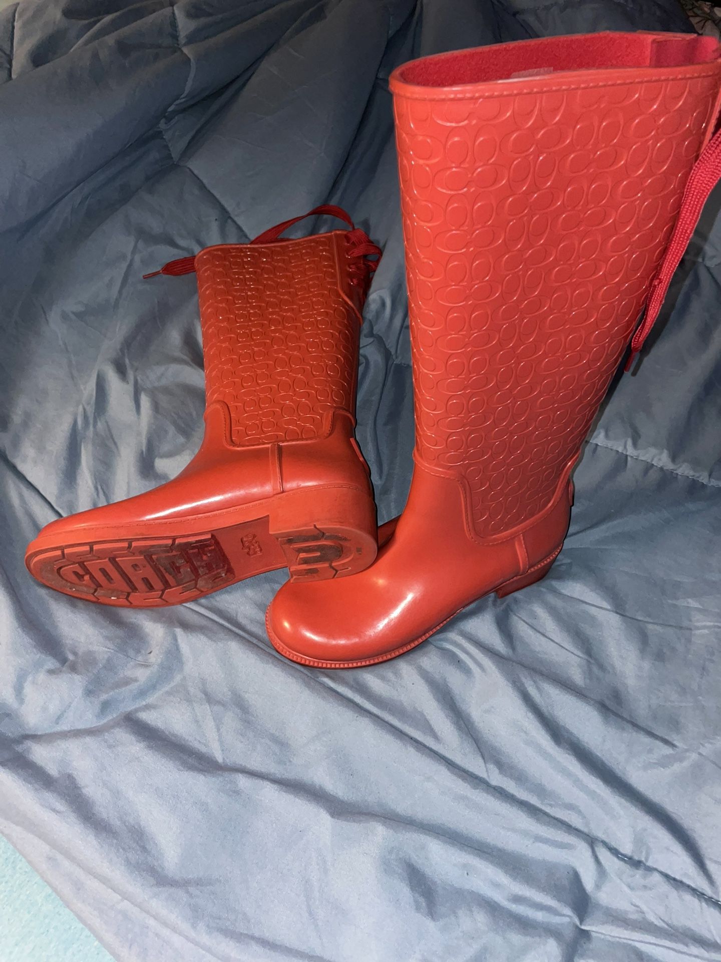 Coach Tall Rain Boots !!!