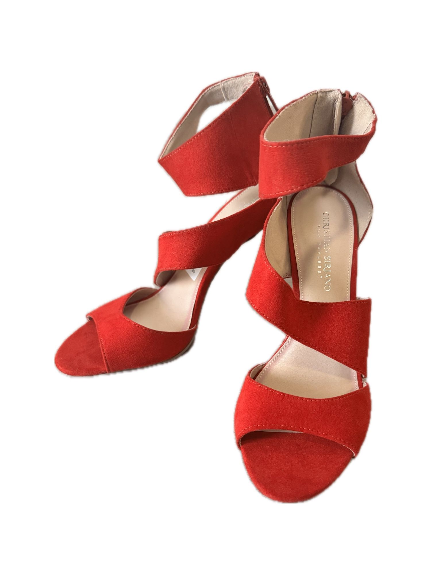 Christian Siriano Red Wine Heel - Size 8.5 Women