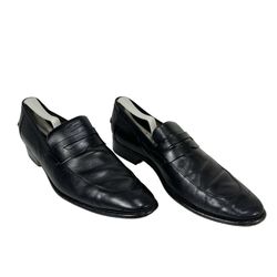 Authenticate GUCCI ~ Men's Black Leather Designer Loafer ~ UK 10D / US 11D