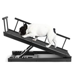 Dog Ramp for Bed - Pet Ramp for Small/Large Dogs, Paw Ramp for Dogs and Cats, Adjustable Height from 10 to 20 Inches - Sturdy, with Side