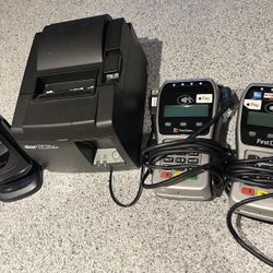 Receipt Printer Scanner And 2x Pin pads 