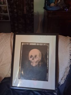 "All Is Vanity" Framed Skull Optical Illusion Print
