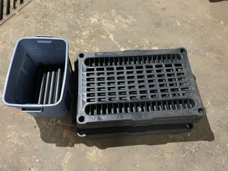 Plastic Storage Shelves / Stackable Rack (Set) 