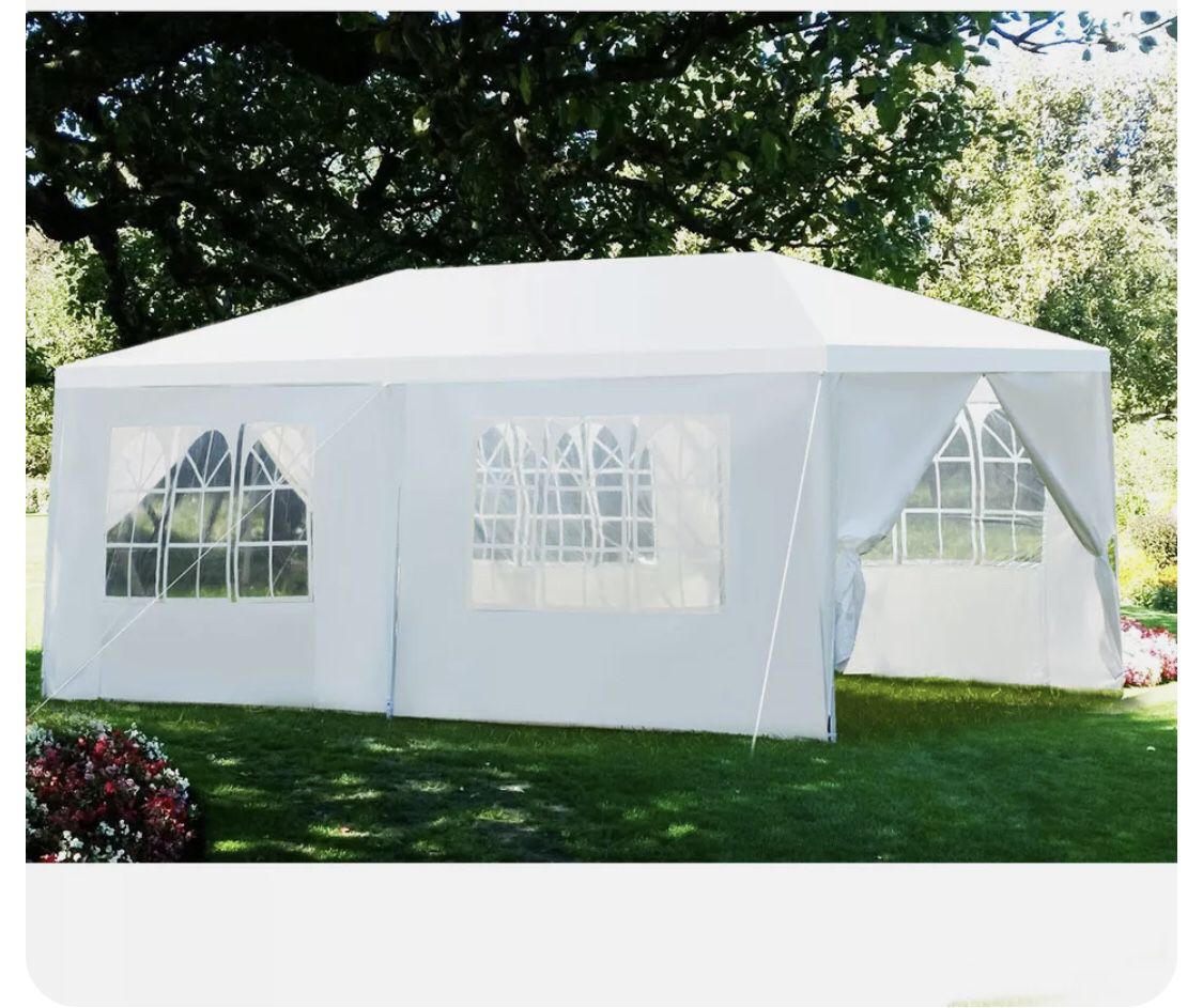 Outdoor Gazebo Canopy 10’ x 20’ Party Wedding Event Tent With 6 Side Walls