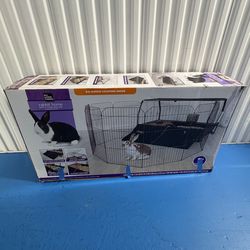 Rabbit cage with playpen