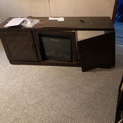 Brand New Tv Stand With Fireplace